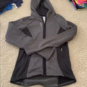 Reebok, NWT black/gray zipper hoodie, XS
